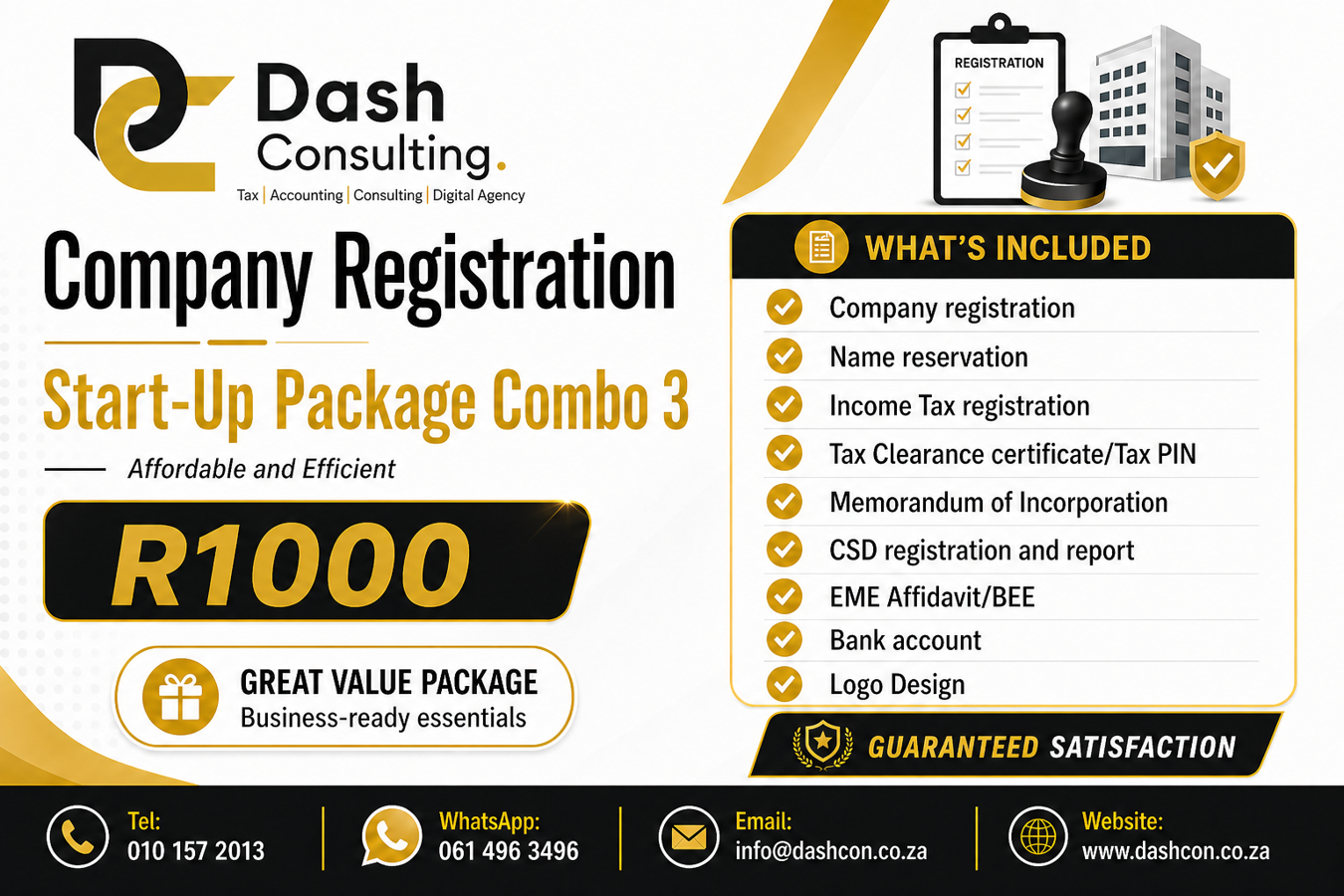 Dash Consulting Company Registration Combo 3 package